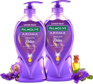 PALMOLIVE Aroma Absolute Relax Body Wash (750ml x 2pcs) Shower Gel Pump Bottle