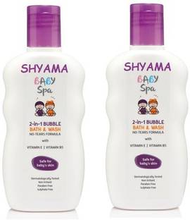 SHYAMA BABY SPA 2 IN 1 BUBBLE BATH & WASH NO TEARS WITH VITAMIN E PACK OF