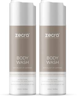 Zecra Body Wash with blast of caffeine without sulphate & paraben