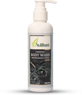 Aviitum Charcoal Body Wash For Men and Women Deep Clean, Oil Control & Refresh