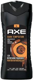 AXE Dark Temptation 3 In 1 Body, Face & Hair Wash for Men, Long-Lasting Refreshing