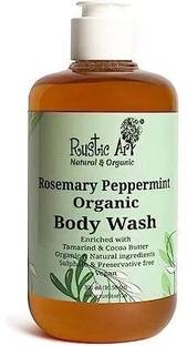 RUSTIC ART Rosemary Peppermint Organic Body Wash