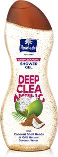 Parachute Advansed Deep Cleansing Shower Gel with Coconut Shell Beads & Coconut Water, Soap Free