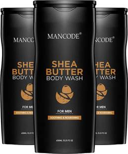 MANCODE Shea Butter Body Wash For Men, 450ml each, PACK OF 3
