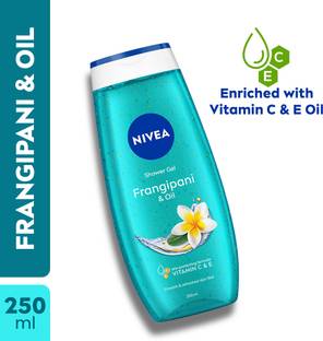 NIVEA Body Wash, Frangipani & Oil Shower Gel, Pampering Care with Refreshing Scent of Frangipani Flower