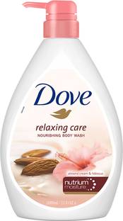 DOVE Relaxing Almond Cream Body Wash with Hibiscus for Smooth Skin,Soft & Sweet Scent
