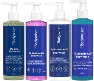 Be Bodywise Body Wash Gift Set | Set of 4 Different Body Washes for Glowing & Radiant Skin