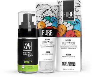 Pee Safe Intimate Wash Men (Pack 1) 100ml with Body Wash (Pack 1) 200ml