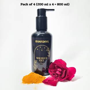 Rahashya Alepaka Turmeric Shower Gel cum Body Shampoo for fresh, smooth & youthful skin