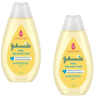 JOHNSON'S Baby Top to Toe Bath 200 ml × 2 | For New Born Babies