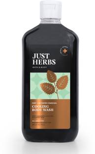 Just Herbs Cooling Mint and Activated Charcoal Body Wash