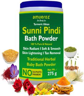 Amueroz Ubtan Sunni Pindi, 100% Certified Natural Herbal Bath Powder