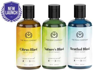 THE MAN COMPANY Body Wash Combo For Men | Refreshes & Deep Cleanses | Pure Showering Blasts