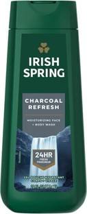Irish Spring Charcoal Refresh Moisturizing Face + Body Wash- 591 ml