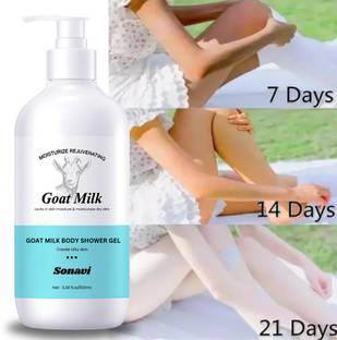 Sonavi Milk Bath Delight: Goat Milk Bottle Body Wash for Softness (pack of 1)