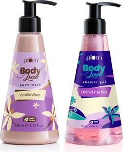 Plum BodyLovin’ Vanilla & Floral Shower Gel Duo | SLS-Free Vanilla & Floral Body Wash