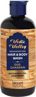 Vedic Valley Oud Chandan Vegan, Sulphate & Paraben Free Hair & Body Wash for Men & Women