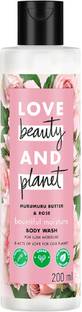 Love Beauty And Planet Natural Murumuru Butter and Rose Sulfate Free Body Wash