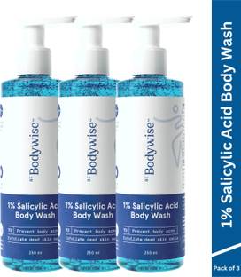 Be Bodywise 1% Salicylic Acid Body Wash for Body Acne | Paraben and SLS Free Shower Gel