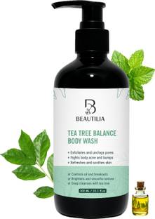 BEAUTILIA Tea Tree Exfoliating Body Wash with Salicylic Acid | |