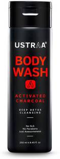 USTRAA Body Wash - Activated Charcoal - Deep Skin Detox with Activated Charcoal