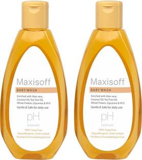Maxisoft Skin Nourishing Baby Wash | Coconut Oil & Tea Tree Oil (100 ml - Pack of 2)