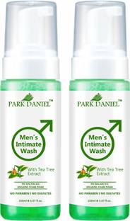 PARK DANIEL Men's Intimate Wash Maintain Ph Balance with TeaTree Extract Pack of 2 of 150ML