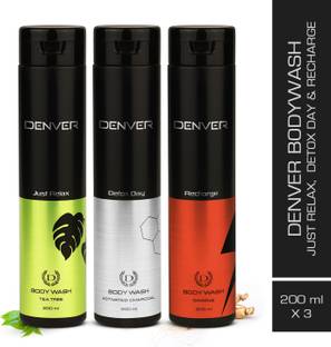 DENVER Just Relax, Detox Day and Recharge Body Wash
