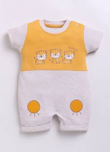 BabyGo Baby Boys Beige Bodysuit
