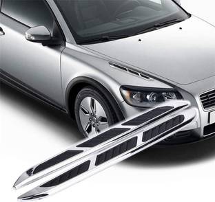 AutoBizarre Car Air Flow Duct Side Vents ABS Chrome Stickers For Styling & Decor-Set of 2 Boonet Scoop