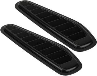 Air Wink 2pc Style Car Air Flow Intake Decorative Scoop Bonnet Vent Hood Cover Universal Boonet Scoop