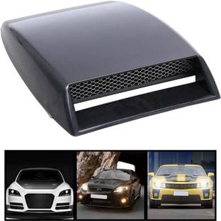 JUST MOD Car Bonnet Air Vent Cover Universal Car Decorative Air Flow Intake Scoop (Black) Boonet Scoop