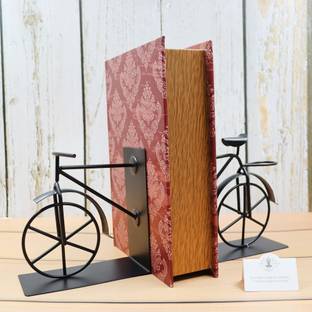 Hosley Iron High Bookend Handcrafted Antique Cycle Perfect for Home Decor Iron Book End
