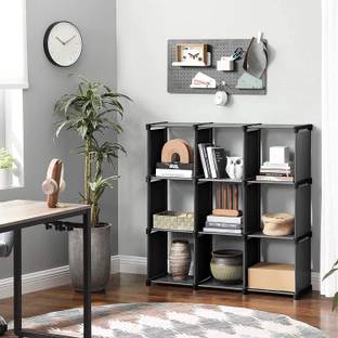 VIKNORT 12-Layer Metal Open Book Shelf