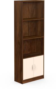BLUEWUD Seonn Without Drawer Engineered Wood Open Book Shelf