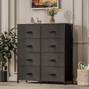 Flipkart Perfect Homes Studio ® 8 Drawers Fabric Dresser Storage Chest of Drawers for Bedroom,Closet PP Collapsible Wardrobe