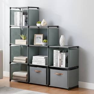 KUBER INDUSTRIES Fabric Open Book Shelf