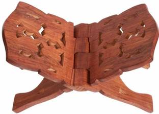 VE AND YOU Handicraft Pakka Sheesham Wooden Polished Folding Holy Book Stand, Solid Wood Open Book Shelf
