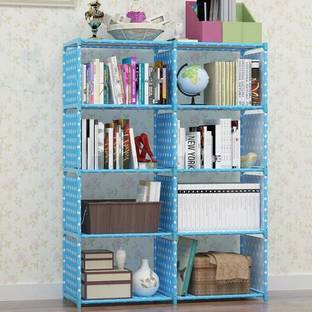 DIEKUCHE Plastic Open Book Shelf