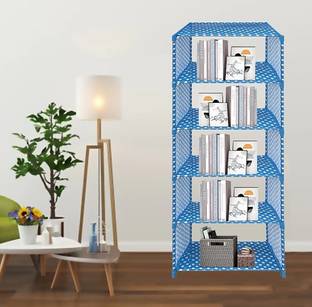 SAISAP 6-Layer Metal Open Book Shelf