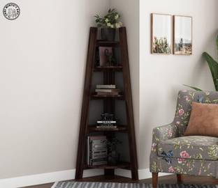 SHRI MINTU'S ART Solid Wood Open Book Shelf