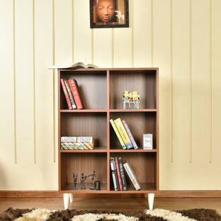 Home Full Engineered Wood Open Book Shelf