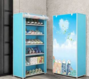 ZENVEXYO Plastic Collapsible Shoe Stand