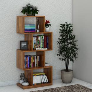 Ganpati Arts Wooden Strap Book Shelf/Rack for Living Room/Home Solid Wood Open Book Shelf