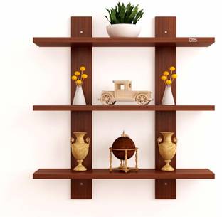 Das Siya Engineered Wood Open Book Shelf