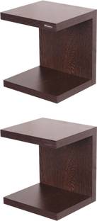mahaakaay Engineered Wood Home Wall Mounted Shelves Books Shelf Set of 2 Wenge Engineered Wood Open Book Shelf