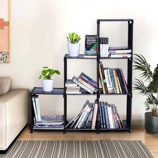 YouCopia Plastic PVC 7-8-9 Shelf Book Organizer/Shoe/Chappal/Book/Clothes Rack Plastic Open Book Shelf