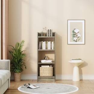 ASCOM 3-Tier Modern Multipurpose Bookshelf | Storage Organizer for Home, Office & More Engineered Wood Open Book Shelf