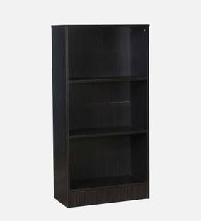 Mintwud from Pepperfry Hayao 3 Tier Book Shelf in Wenge Finish Engineered Wood Open Book Shelf