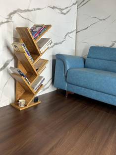 NE Furniture 7-Tier Book Rack, Storage of Book case, Free-Standing Books Engineered Wood Open Book Shelf